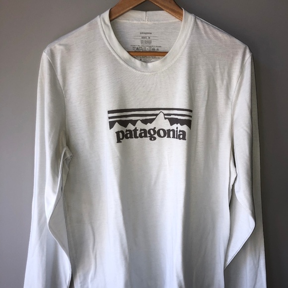 Patagonia Other - Patagonia White Long Sleeve Logo T Patagonia Other - Patagonia White Long Sleeve Logo T